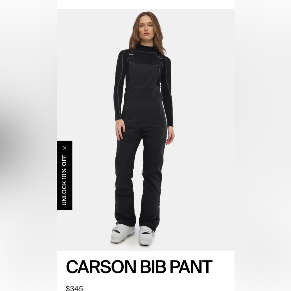 Halfdays Black Carson Snow Bib